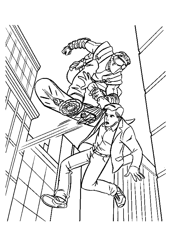 Plansa de colorat cu Spiderman 67 64